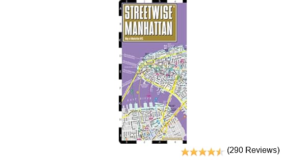 StreetSmart NYC Map by VanDam - City Street Map of Manhattan, NY, Downtown Edition - Laminated folding pocket size travel and subway map with attractions, sights, museums, hotels; 2017 Edition books p